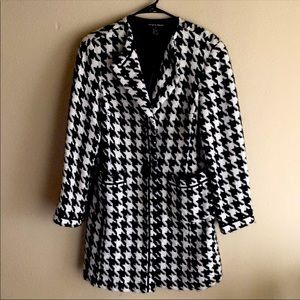 Black and white coat